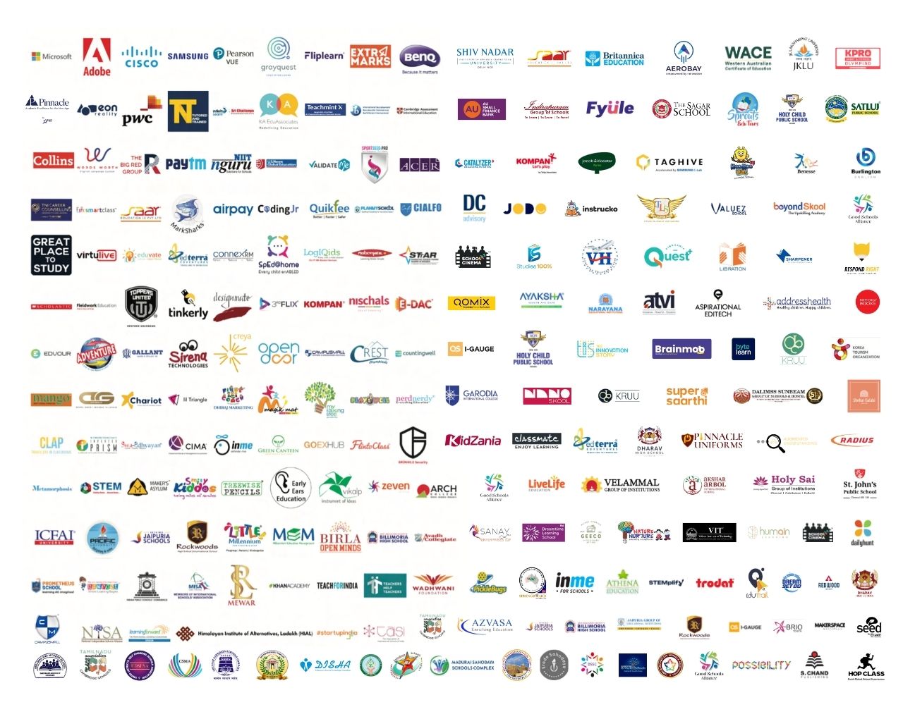 Past Partners of ScooNews Global Educators Fest — 150+ organisations across 10 years