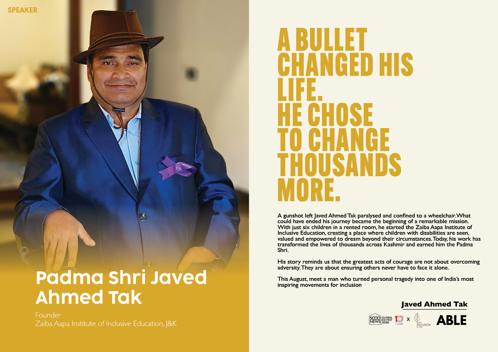Padma Shri Javed Ahmed Tak