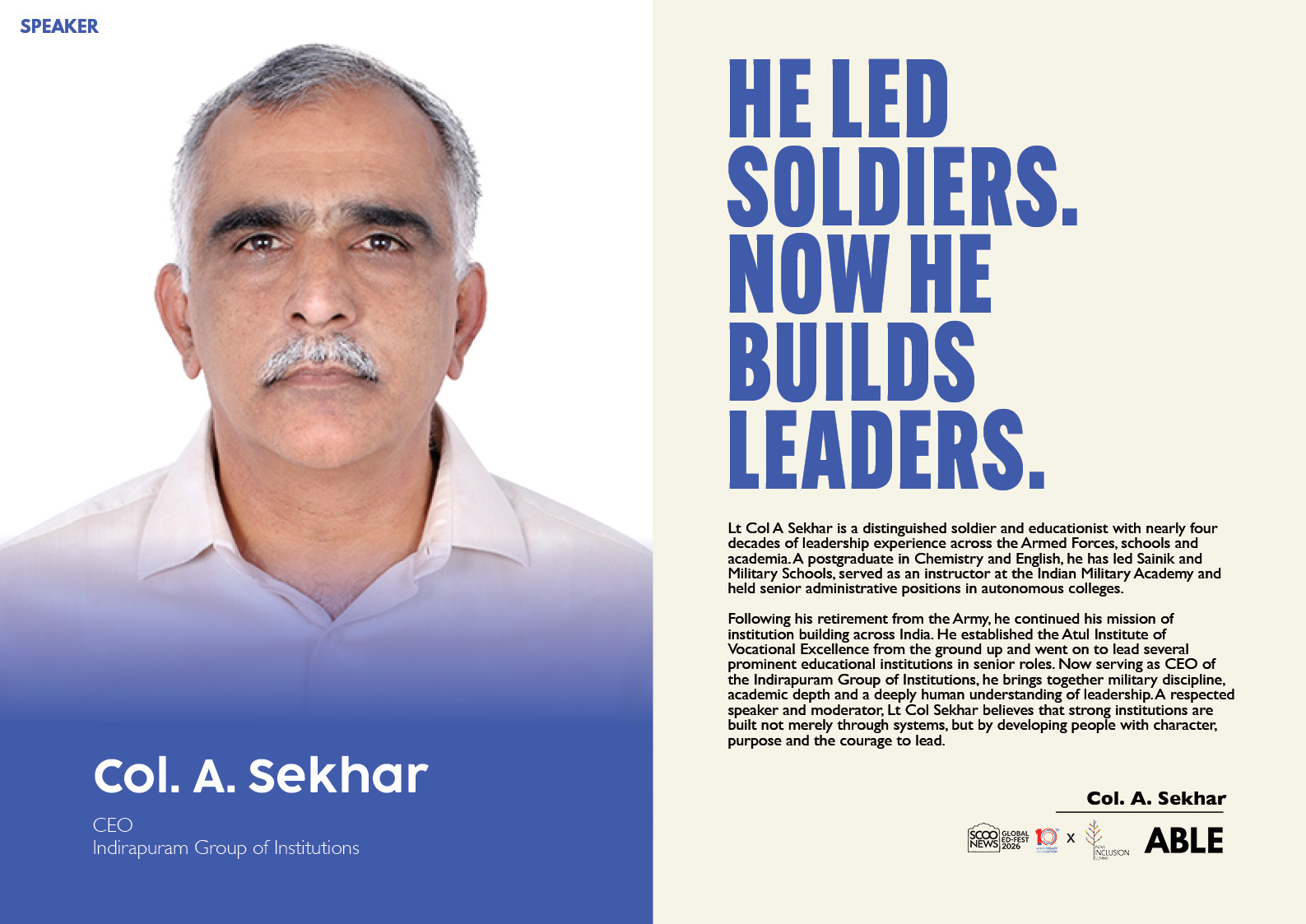 Col. A. Sekhar